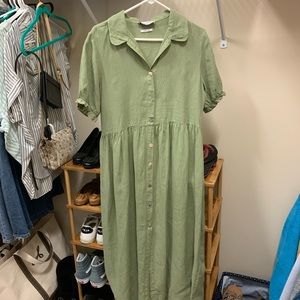 Zara maxi linen dress